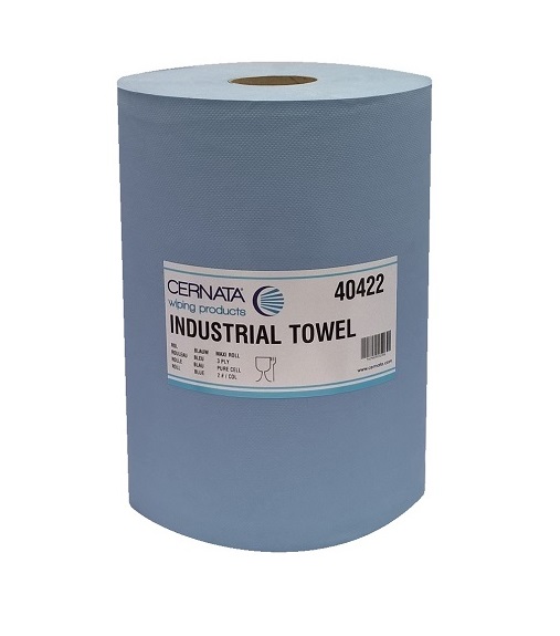 Cernata XXL 3Ply Blue Paper Rolls 38cm x 190m Pack of 2 Rolls